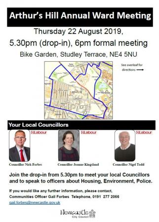 Annual ward meeting poster