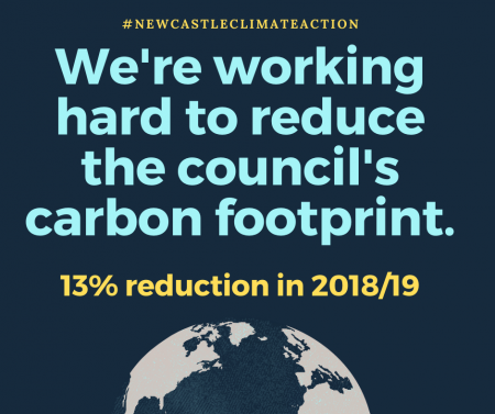 We're working hard to reduce the council's carbon footprint.
