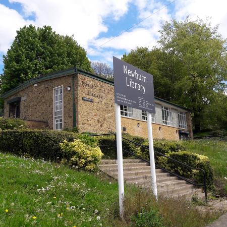 Newburn Library building seen from the street