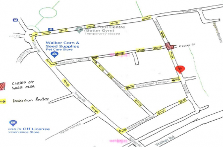 Kingsmere Gardens Traffic Diversion Route