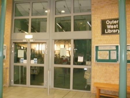 Outer West Library inner entrance