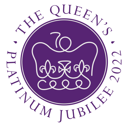 Purple logo for the Platinum Jubilee