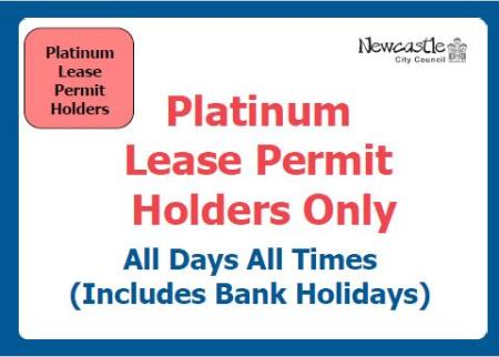Platinum lease permit sign 