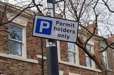Repeater sign states ‘Permit holders only’
