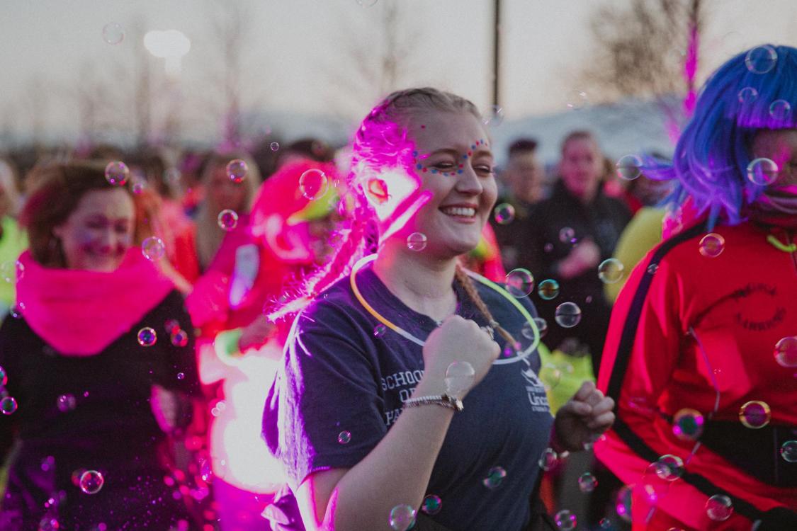 Women take part in a This Girl Can event