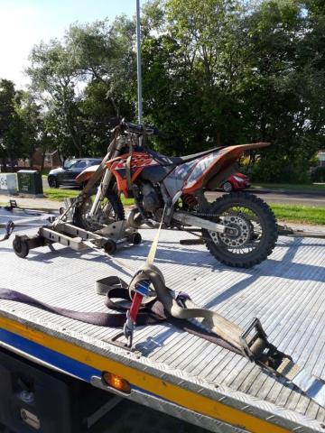 Off-road bike seized by Northumbria Police