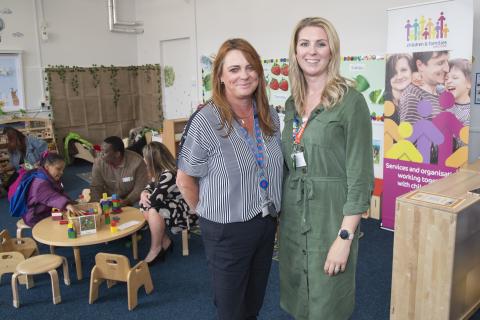 Cath McEvoy-Carr, Director of Children, Education and Skills, Newcastle City Council. Hayley Paterson, Children’s Services Manager, Action for Children.