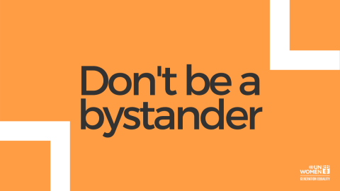 Don't be a bystander