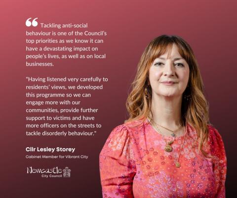 Cllr Lesley Storey, Newcastle City Council Cabinet member for a Vibrant City