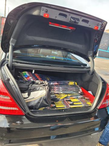 Fireworks seized from boot of a car