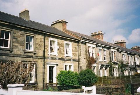 Terraced houses in Newcastle