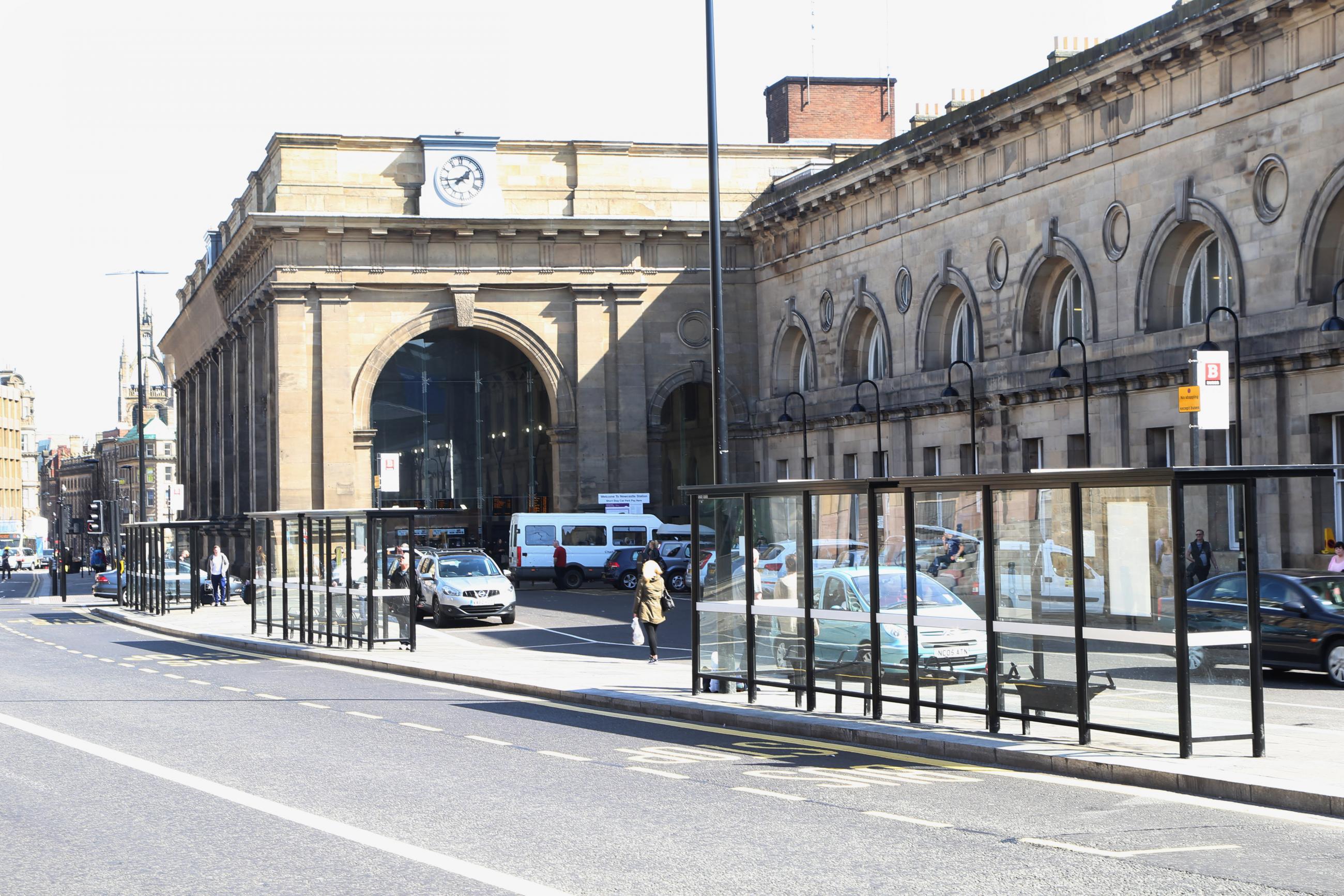 Photo showing the front of central station