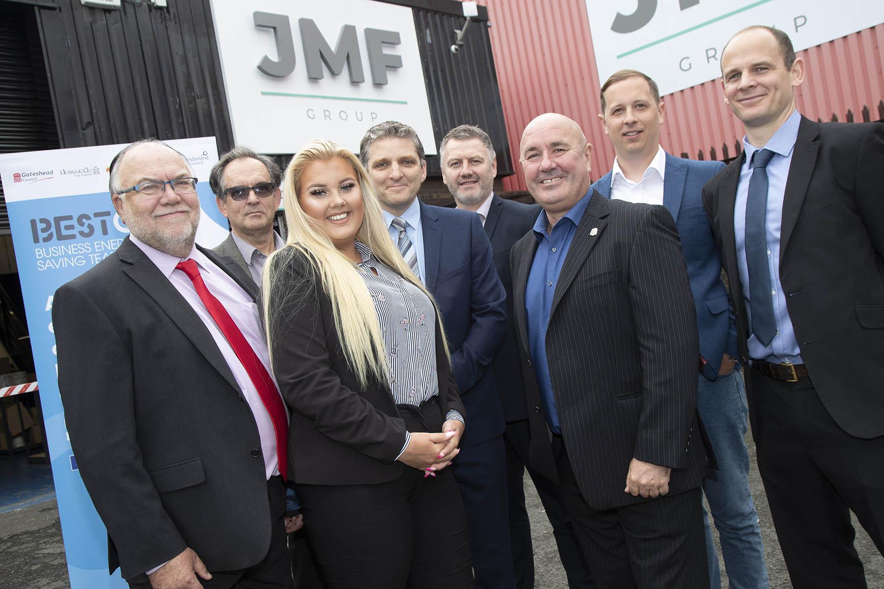 Newcastle and Gateshead councillors with JMF Group. 