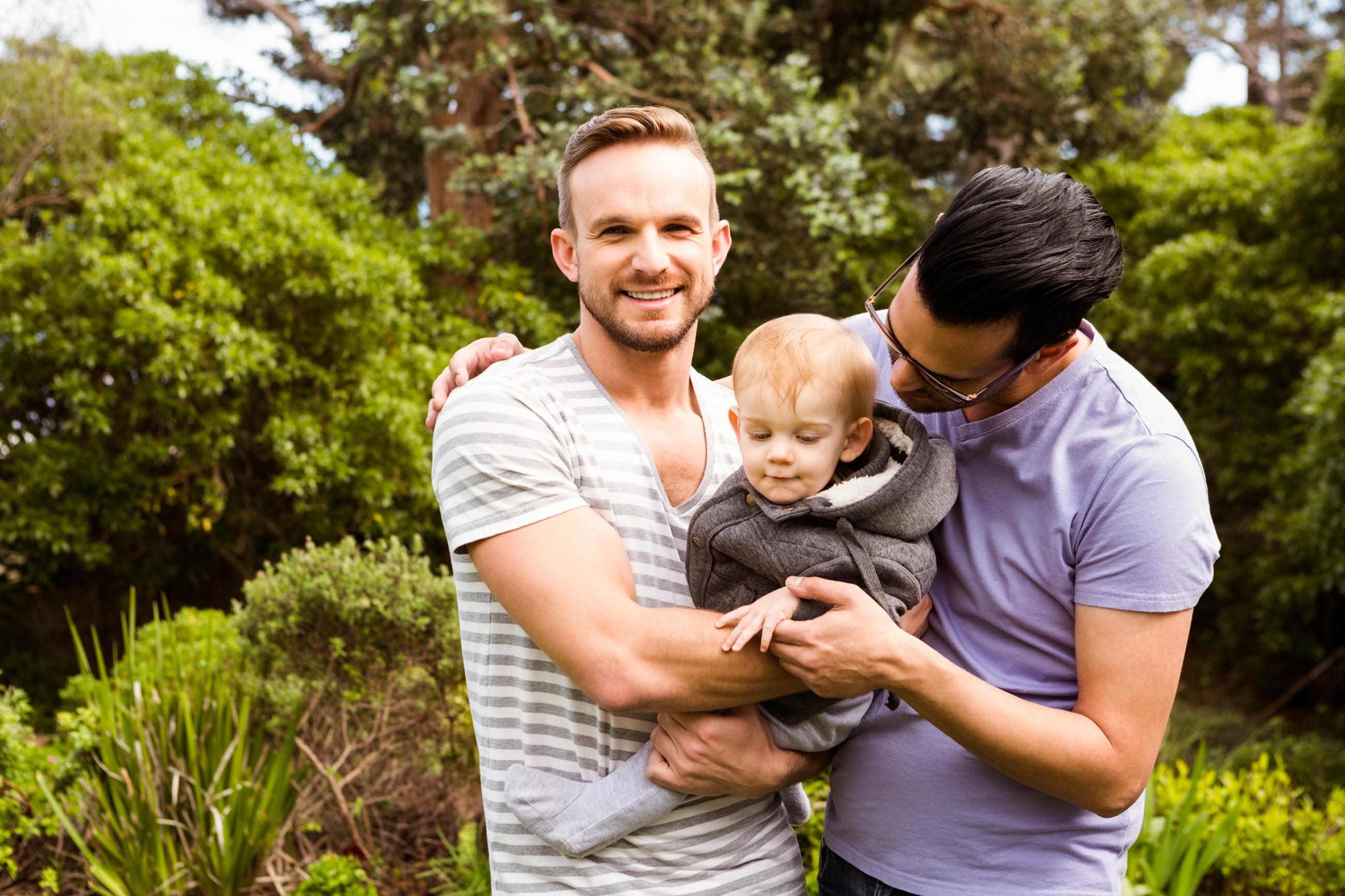 Couple with baby