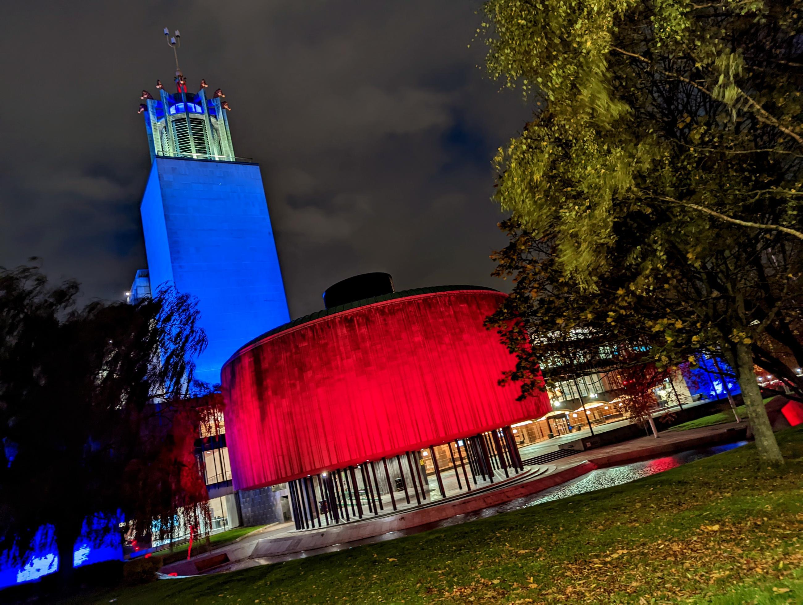 Civic Centre at night