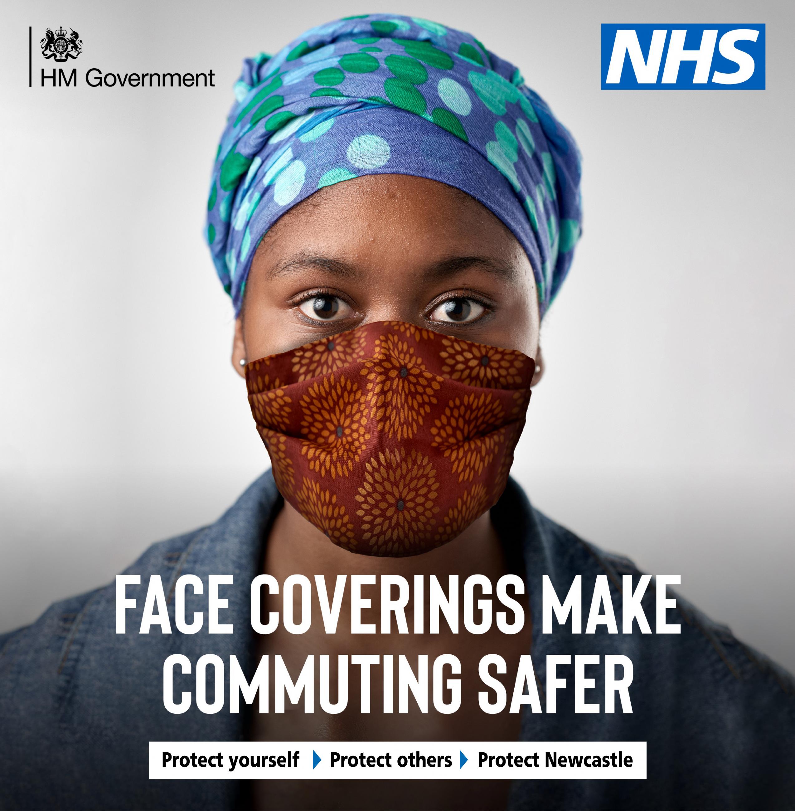 Face coverings social media graphic