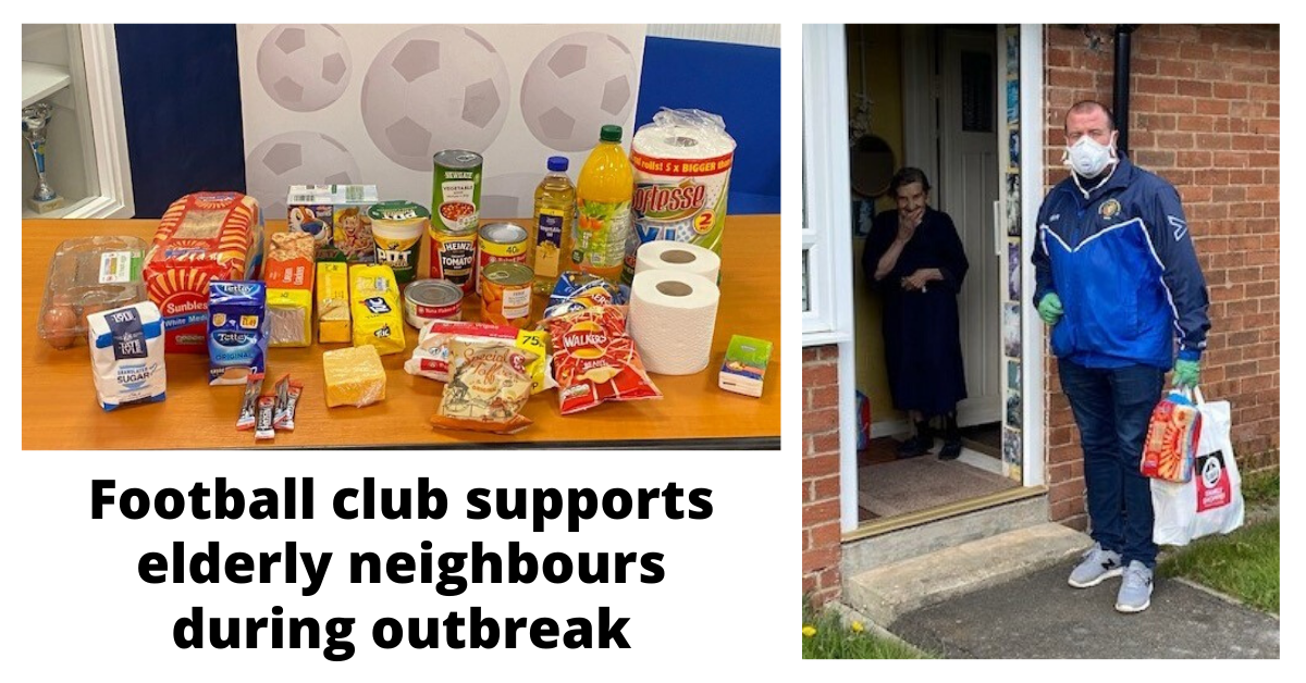 Montagu and North Fenham FC deliver food to elderly neighbours