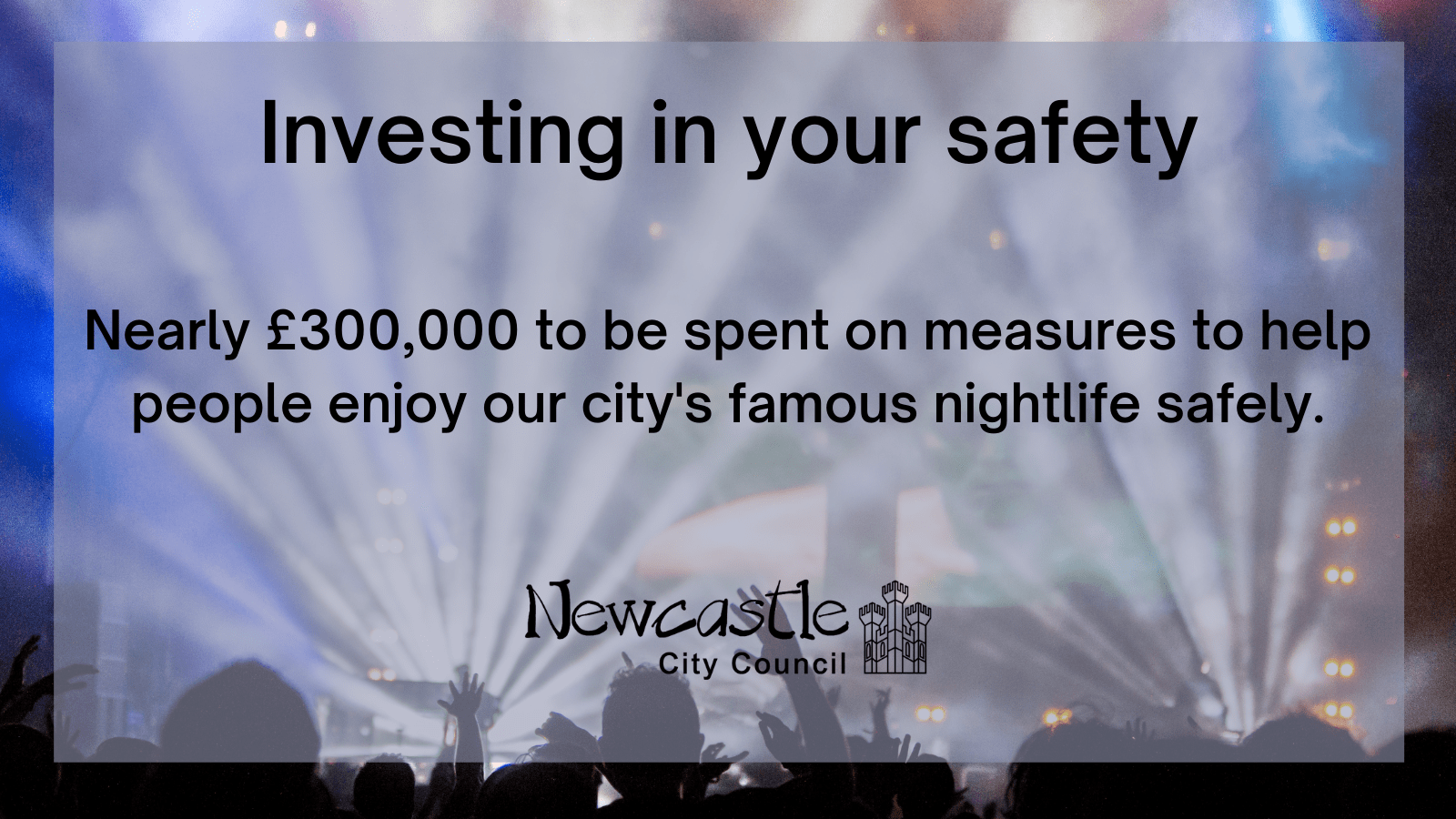 Nearly £300,000 to be spent on measures to help people enjoy our city's famous nightlife safely.