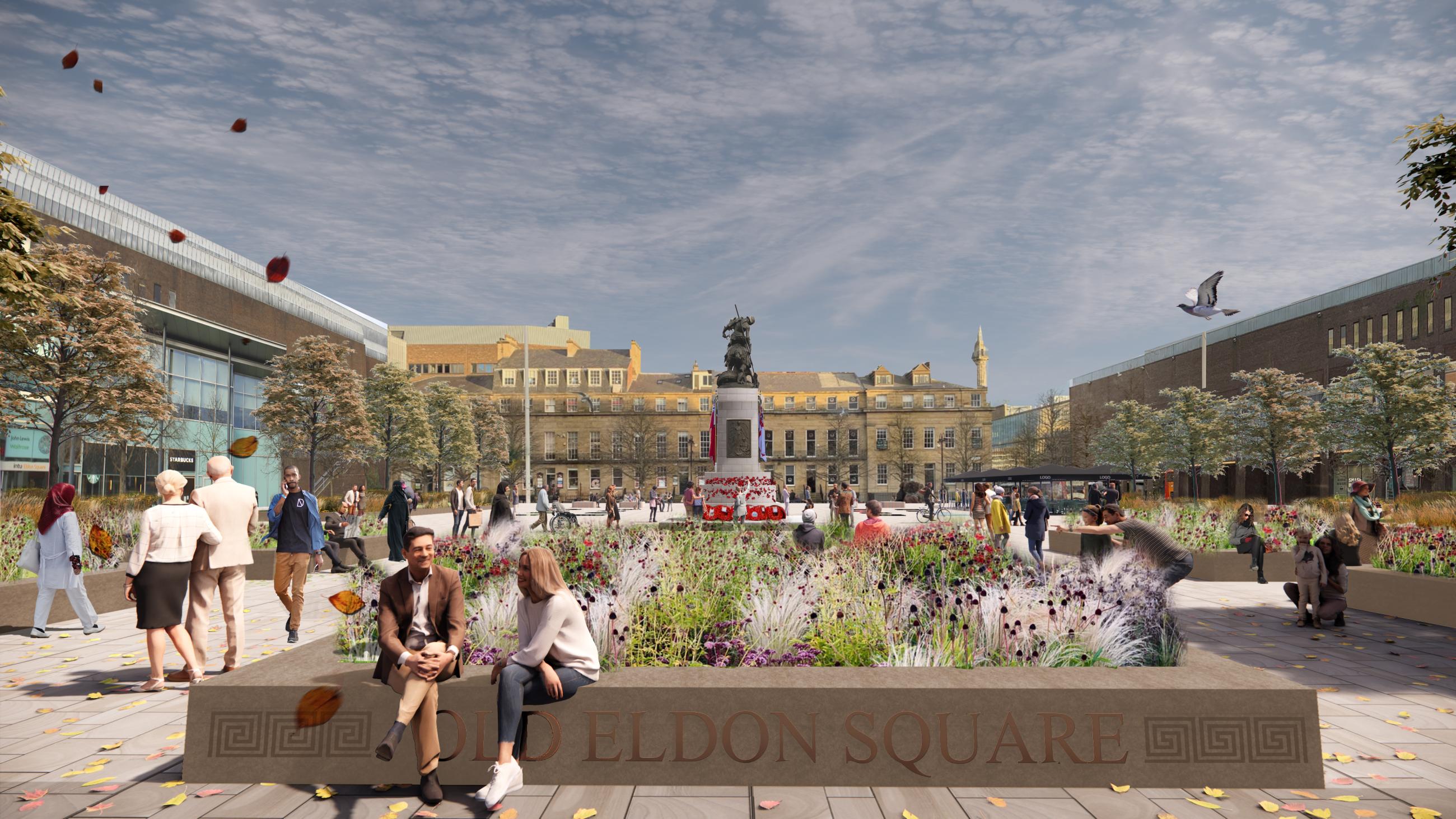Concept design visual for Old Eldon Square