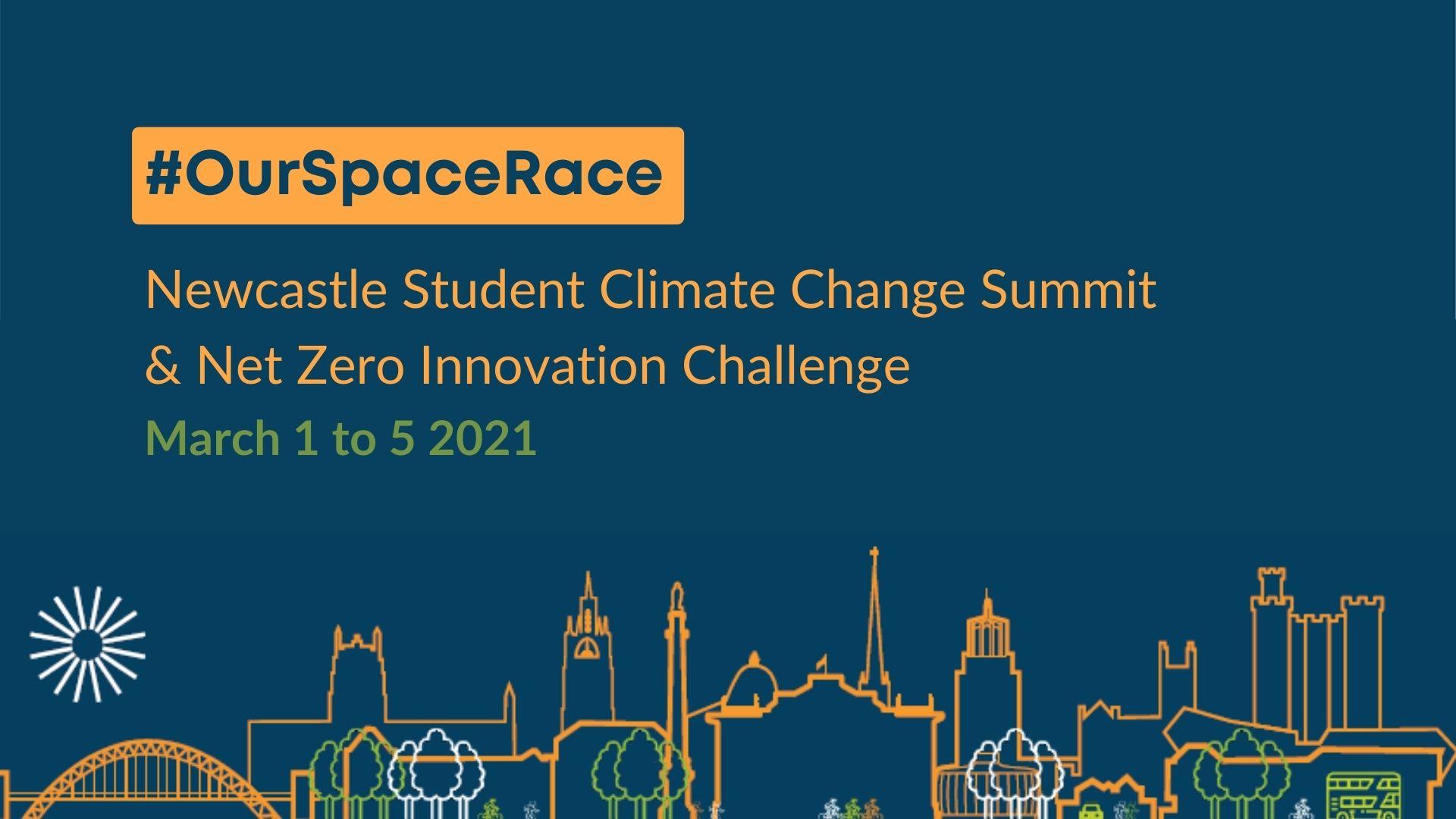 Newcastle Student Climate Change Conference and Net Zero Innovation Challenge title card