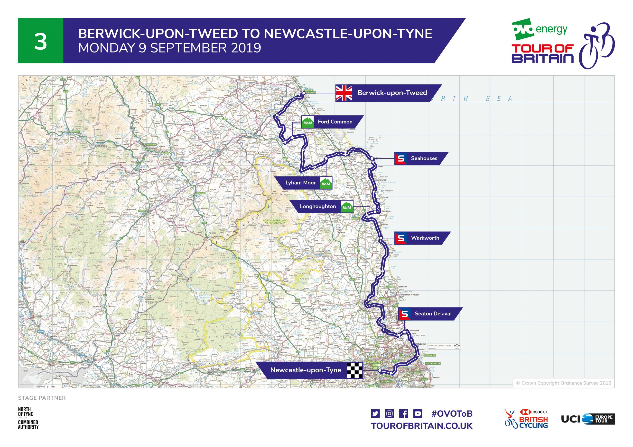 Stage of Three of the OVO Energy Tour of Britain