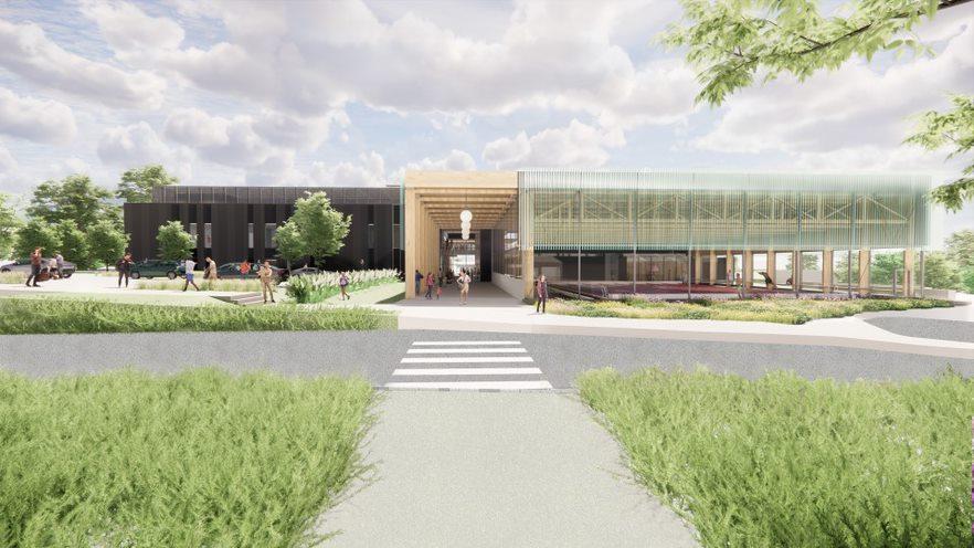 artist's impression of a leisure centre