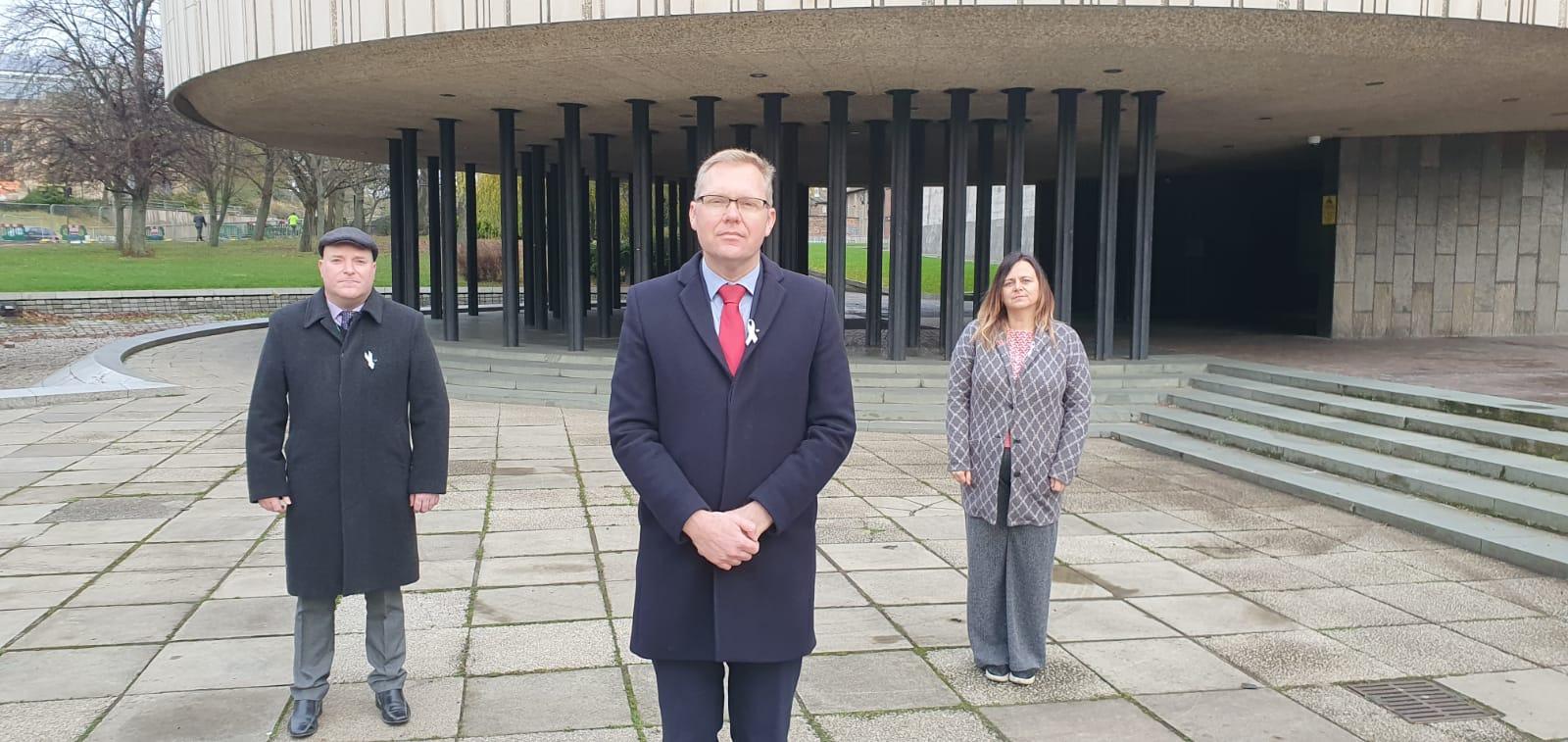 Councillor Nick Cott, Councillor Nick Forbes and Councillor Clare Penny-Evans