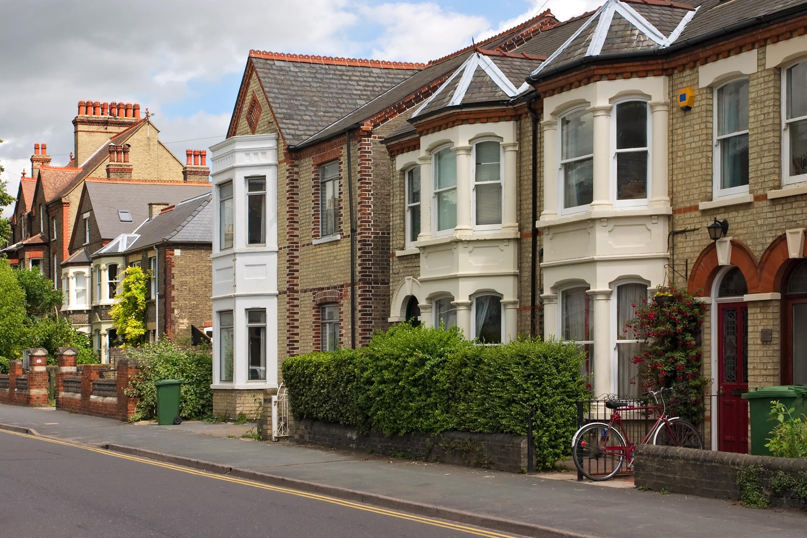 A row of terraced houses in Newcastle.